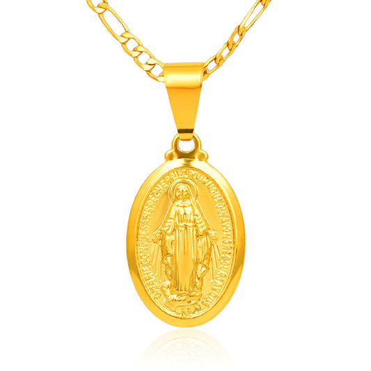 Virgin Mary Pendant Necklace - Exinoz