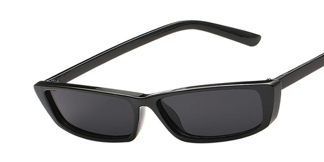 Rectangle Small Frame Sunglasses Fashion Designer Square Shades for Women - Exinoz