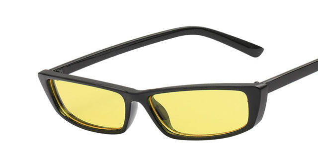 Rectangle Small Frame Sunglasses Fashion Designer Square Shades for Women - Exinoz