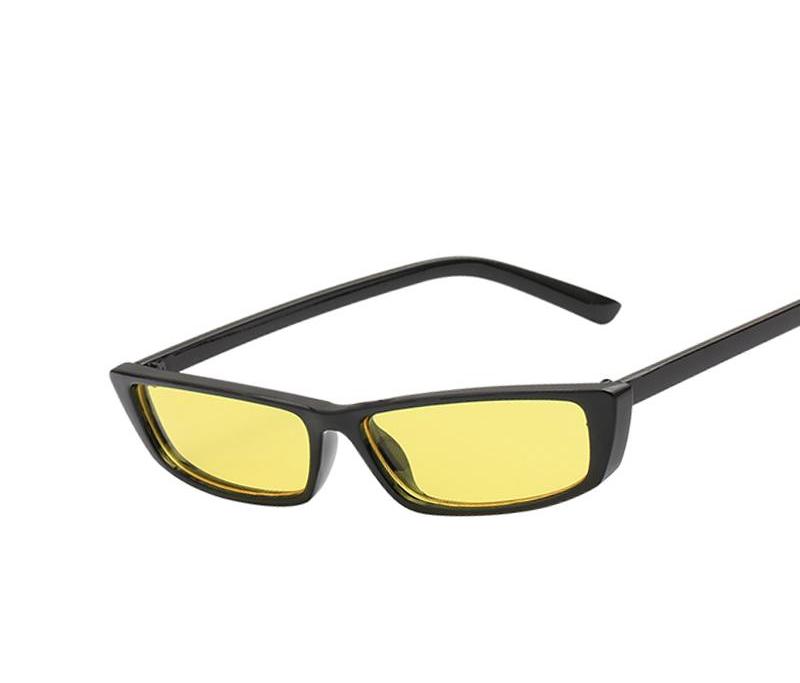 Rectangle Small Frame Sunglasses Fashion Designer Square Shades for Women - Exinoz