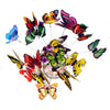 25Pcs Double Layer Butterfly On Sticks - Exinoz