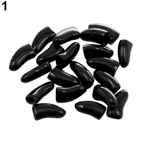 20Pcs Colorful Soft Silicone Cat Nail Cap - Exinoz