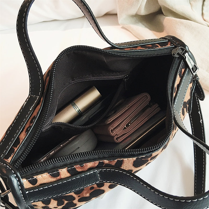 EXINOZ Leopard Handbag For Women