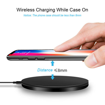 QI Wireless Fast Charger Cordless Charging Pad - Exinoz