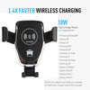 10W QI Wireless Fast Charger Car Mount Holder Stand For iPhone X XS Samsung Galaxy - Exinoz
