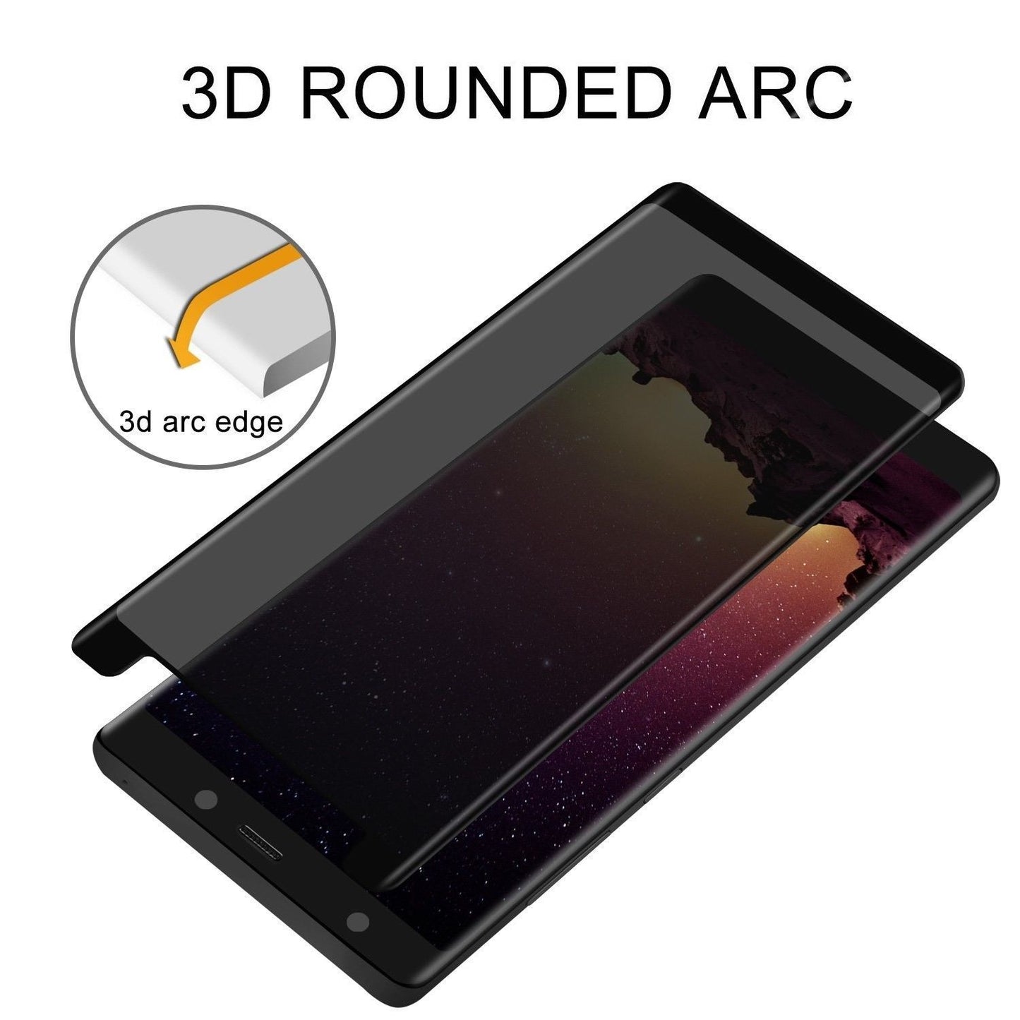 2 for 1 Special: Anti-Spy Tempered Glass Screen Protector for Samsung - Exinoz