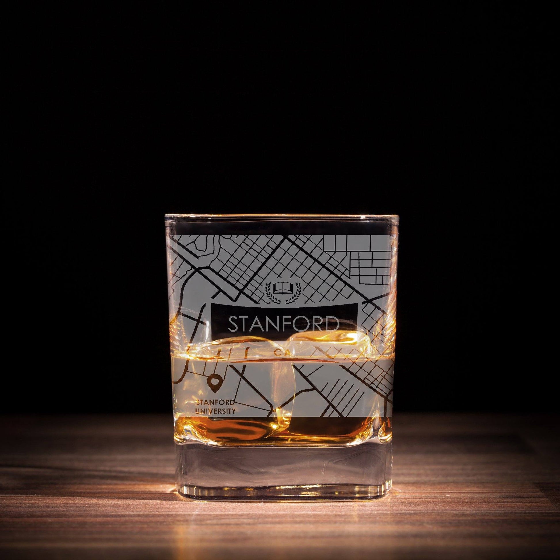 ETCHED CITY MAP GLASSES ( Set of Two ) - Exinoz