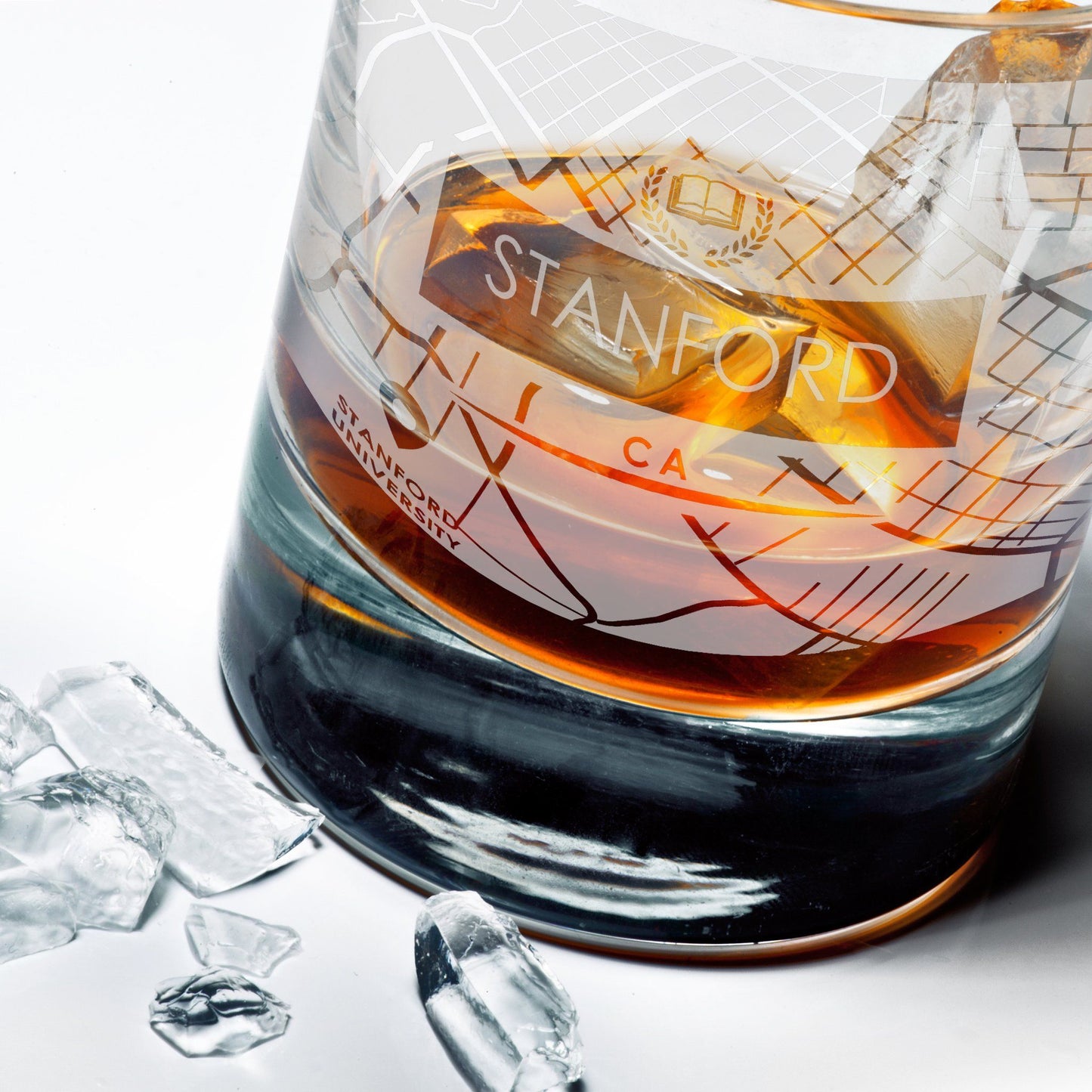 ETCHED CITY MAP GLASSES (Set of Two) - Exinoz