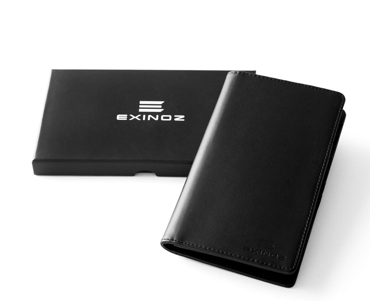 Exinoz RFID Passport Wallet Featuring State of the Art RFID Blocking Technology | Made of Genuine Leather and Built to Last - Exinoz